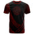 Marshall T Shirt Red Polynesian Patterns Sport Style Unisex Black - Polynesian Pride