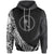 Chuuk State Hoodie White Polynesian Patterns Sport Style Unisex Black - Polynesian Pride