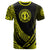 Northern Mariana Islands T Shirt Yellow Polynesian Patterns Sport Style Unisex Black - Polynesian Pride
