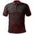 Palau Polo Shirt Palau Seal Red Tribal Patterns Unisex White - Polynesian Pride