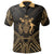 Solomon Islands Polo Shirt Melanesian Seal Gold Tribal Patterns Unisex White - Polynesian Pride