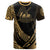 American Samoa T Shirt Manua Tau Polynesian Gold Patterns Sport Style Unisex Black - Polynesian Pride