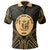 Niue Polo Shirt Seal Gold Tribal Patterns Unisex White - Polynesian Pride