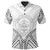 Palau Polo Shirt Palau Seal Tribal Patterns Unisex White - Polynesian Pride