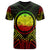 Marshall T Shirt Marshall Seal Tribal Reggae Color Patterns Unisex Black - Polynesian Pride
