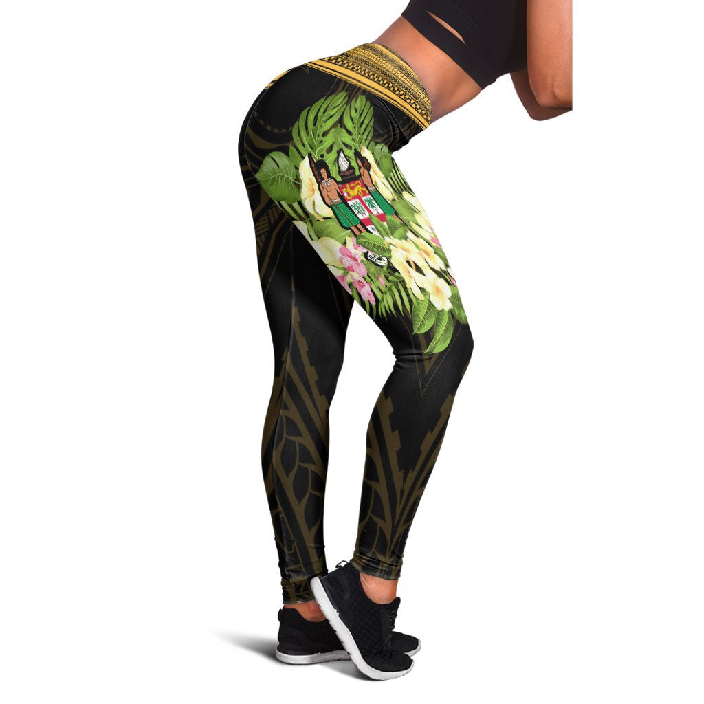 Fiji Leggings - Polynesian Gold Patterns Collection - Polynesian Pride