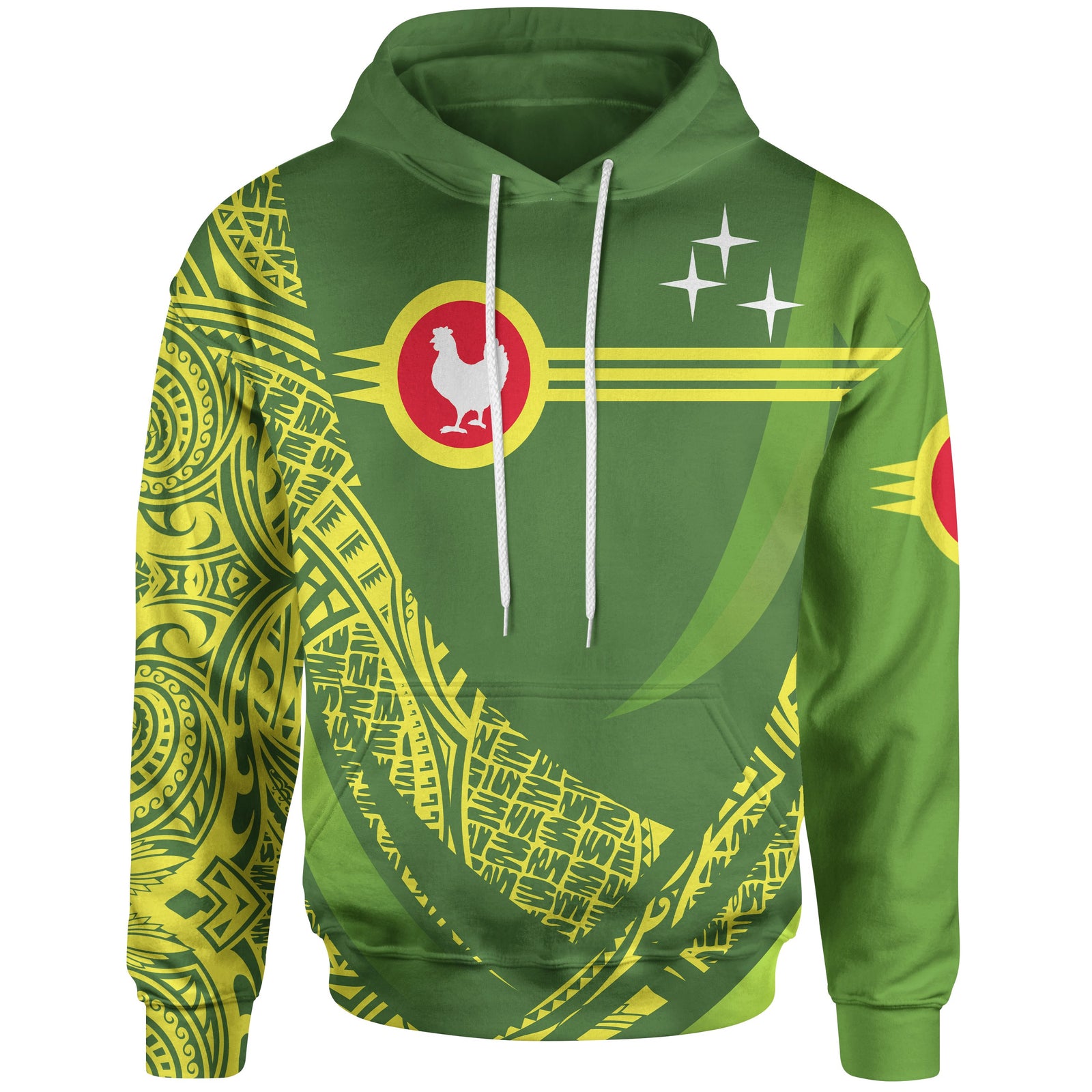 American Samoa Hoodie Manua Cession Sport Style Unisex Green - Polynesian Pride