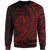French Polynesia Sweatshirt - Wings Style Red Color Unisex Red - Polynesian Pride