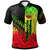 French Polynesia Polo Shirt Reggage Color Symmetry Style Unisex Black - Polynesian Pride