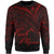 French Polynesia Sweatshirt - Cross Style Red Color Unisex Black - Polynesian Pride