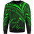 French Polynesia Sweatshirt - Cross Style Green Color Unisex Black - Polynesian Pride