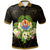 French Polynesia Polo Shirt Polynesian Gold Patterns Collection Unisex Black - Polynesian Pride