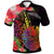 French Polynesia Polo Shirt Tropical Hippie Style Unisex Black - Polynesian Pride