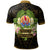 French Polynesia Polo Shirt Polynesian Gold Patterns Collection - Polynesian Pride