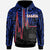 Samoa Hoodie Samoa Seal With Heartbeat Polynesian Pattern (Blue) Unisex Red - Polynesian Pride