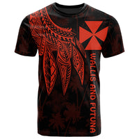 Wallis and Futuna T Shirt Polynesian Wings Red Unisex Red - Polynesian Pride