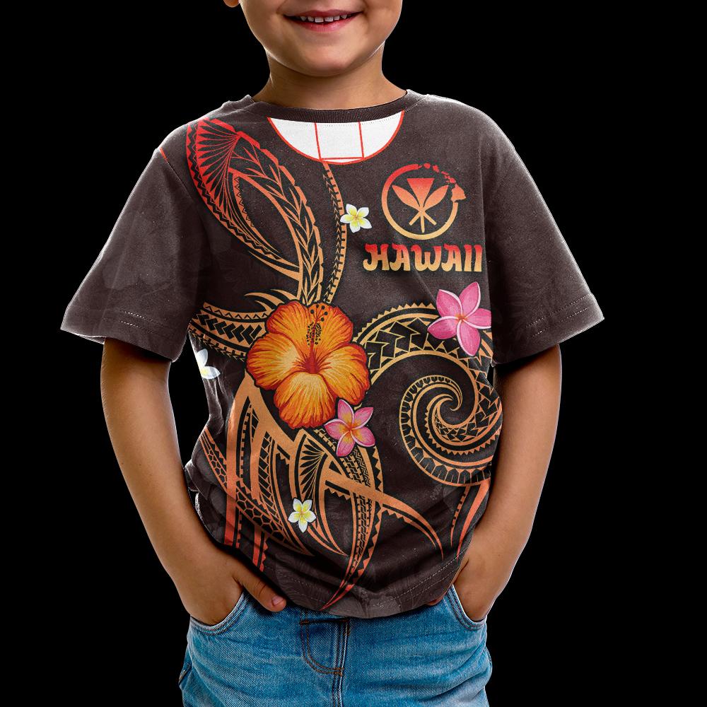 Polynesian Hawaii T Shirt Legend of Kanaka Maoli (Red) BN15 - Polynesian Pride