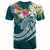 Wallis and Futuna Polynesian T Shirt Summer Plumeria (Turquoise) Unisex Turquoise - Polynesian Pride