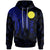 Palau Hoodie Polynesian Wings (Blue) Unisex Blue - Polynesian Pride