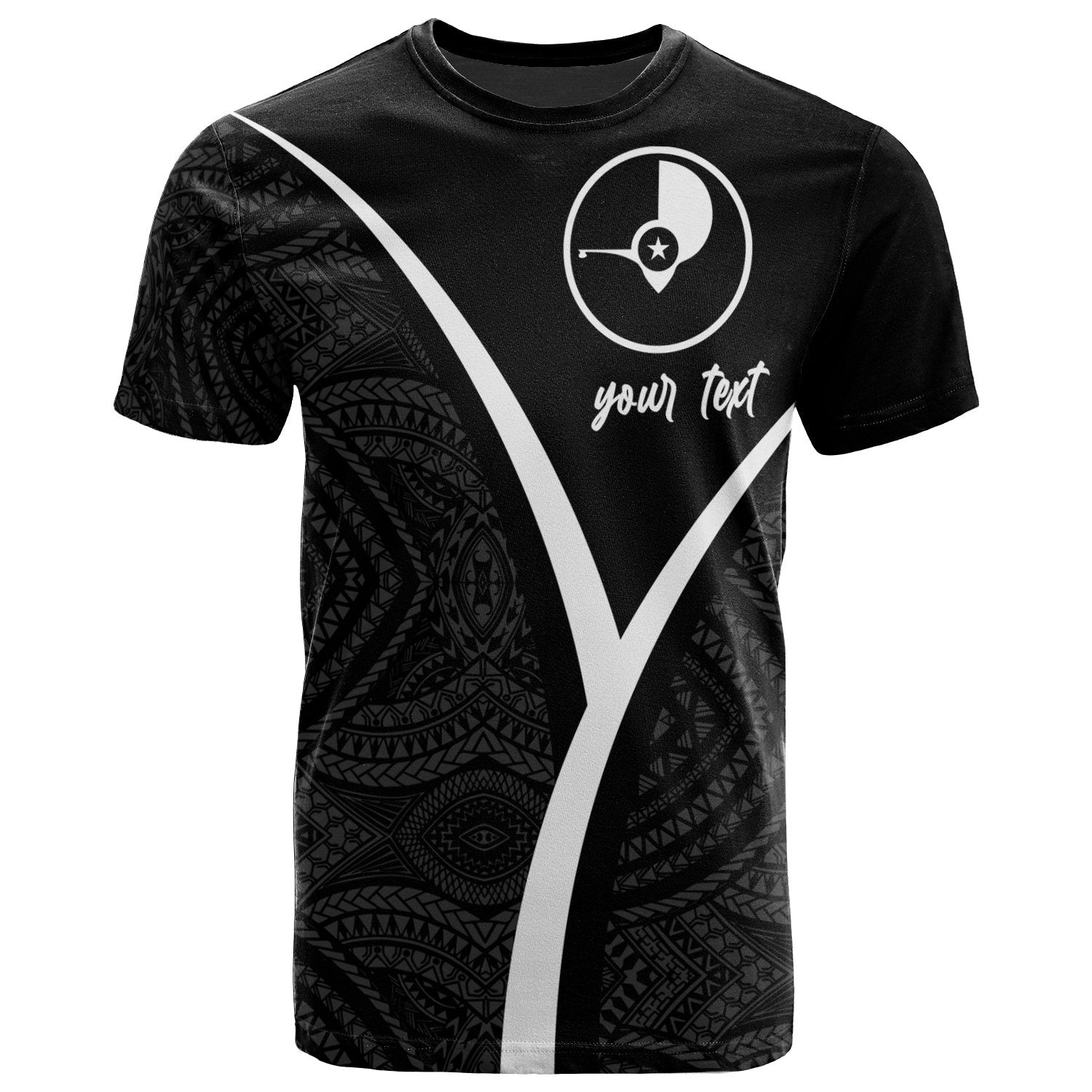 Yap Micronesia Custom T Shirt The Pride of Yap White Unisex Black - Polynesian Pride