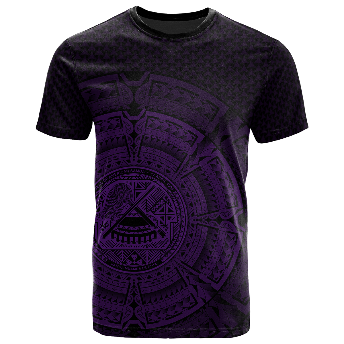 American Samoa Polynesian T Shirt Polynesian Circle (Purple) Unisex Purple - Polynesian Pride