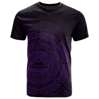 American Samoa Polynesian T Shirt Polynesian Circle (Purple) Unisex Purple - Polynesian Pride