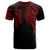 American Samoa T Shirt American Samoan Tatau Red Patterns Unisex Black - Polynesian Pride