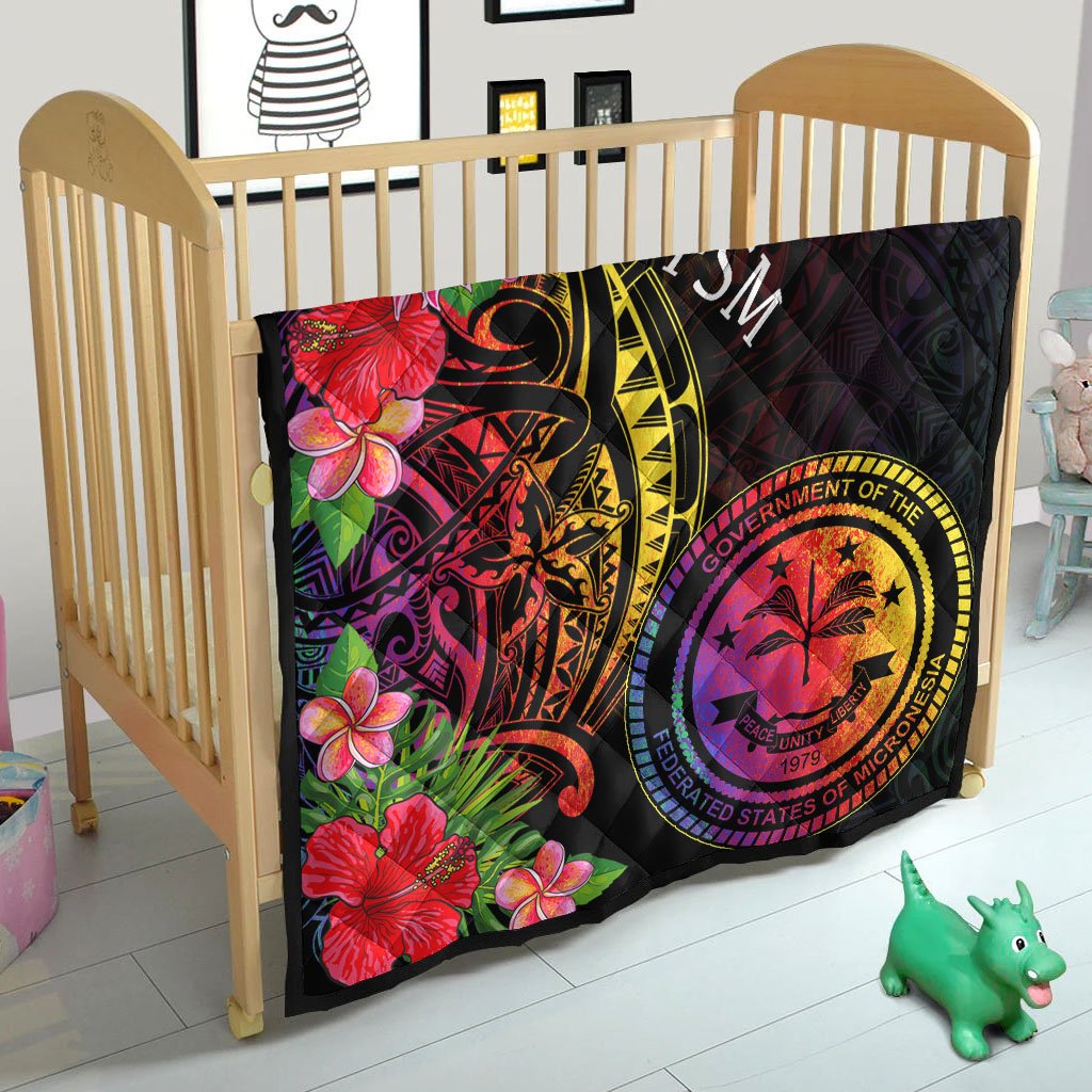 Federated States of Micronesia Premium Quilt - Tropical Hippie Style - Polynesian Pride