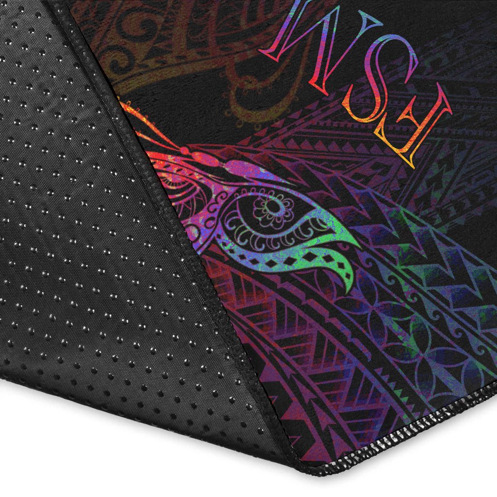 Federated States of Micronesia Area Rug - Butterfly Polynesian Style - Polynesian Pride