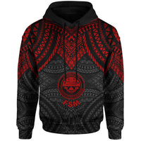 Federated States of Micronesia Hoodie Micronesian Pattern Armor Style - Polynesian Pride