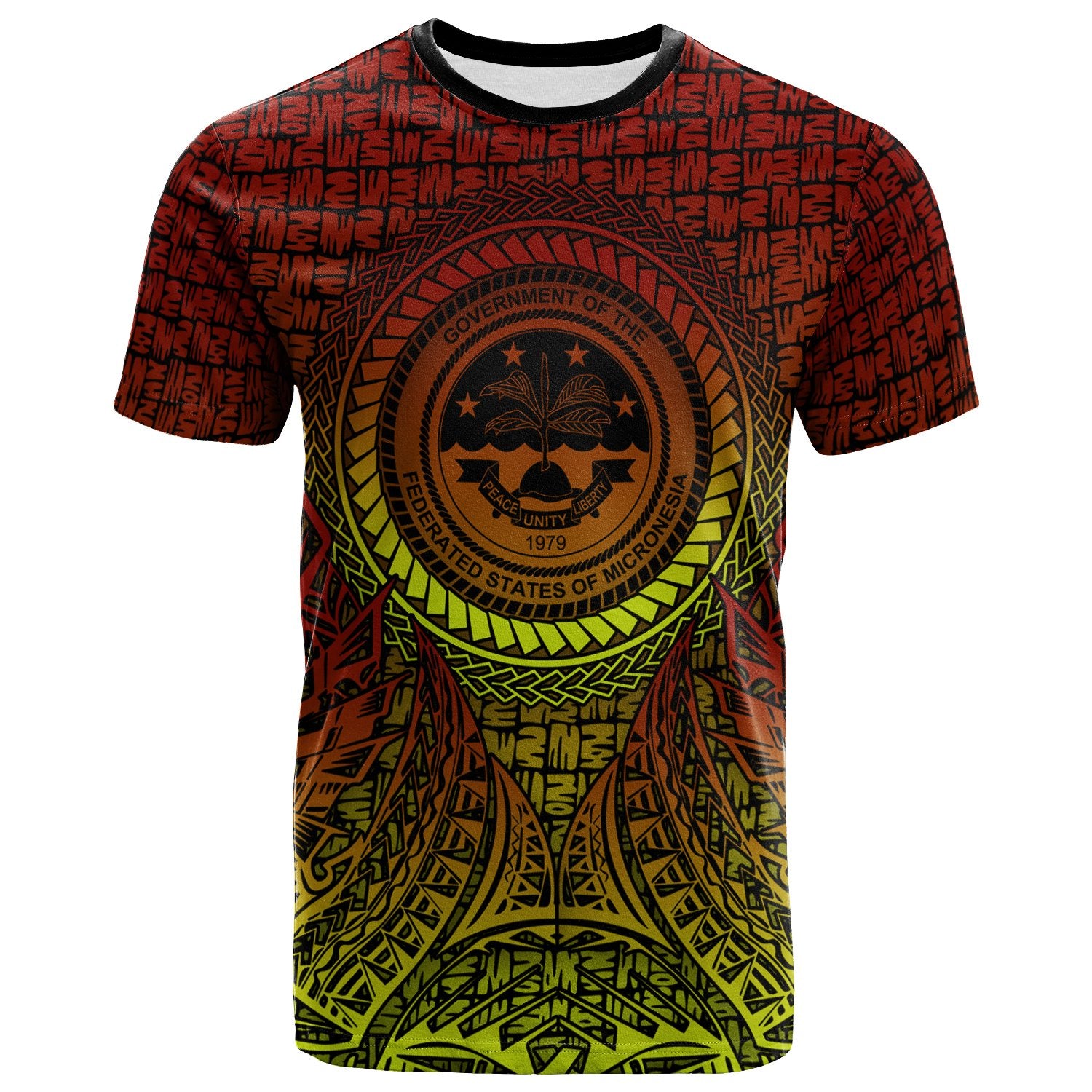 Federated States of Micronesia T Shirt Polynesian Circle Pattern Unisex Reggae - Polynesian Pride