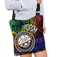 Federated States of Micronesia Boho HandBag - Rainbow Polynesian Pattern - Polynesian Pride