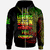 Fiji Zip Hoodie Legends Are Born In Reggae Color Unisex Black - Polynesian Pride