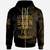 Fiji Zip Hoodie Legends Are Born In Gold Color Unisex Gold - Polynesian Pride
