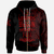 Fiji Zip Hoodie Legends Are Born In Red Color Unisex Red - Polynesian Pride