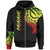 Chuuk State Zip Hoodie Chuuk State Tatau Reggae Patterns Unisex Black - Polynesian Pride