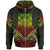 Tuvalu Zip Hoodie Tuvalu Seal Reggae Tribal Patterns Unisex White - Polynesian Pride