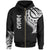 Northern Mariana Islands Zip Hoodie Northern Mariana Islands Tatau Patterns Unisex Black - Polynesian Pride