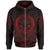 Federated States of Micronesia Zip Hoodie Federated States of Micronesia Seal Red Tribal Patterns Unisex Black - Polynesian Pride