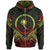 Chuuk State Zip Hoodie Chuuk State Seal Reggae Tribal Patterns Unisex Black - Polynesian Pride