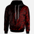 Vanuatu Hoodie Polynesian Pattern Style Red Color Unisex Red - Polynesian Pride