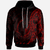 Samoa Hoodie Polynesian Pattern Style Red Color Unisex Red - Polynesian Pride