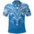 Custom Samoa Rugby Toa Samoa Blue Style Polo Shirt LT2 - Polynesian Pride