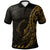 Samoa Polo Shirt Polynesian Pattern Style Gold Color Unisex Gold - Polynesian Pride