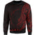 French Polynesia Sweatshirt - Polynesian Pattern Style Red Color Unisex Red - Polynesian Pride