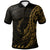 Palau Polo Shirt Polynesian Pattern Style Gold Color Unisex Gold - Polynesian Pride