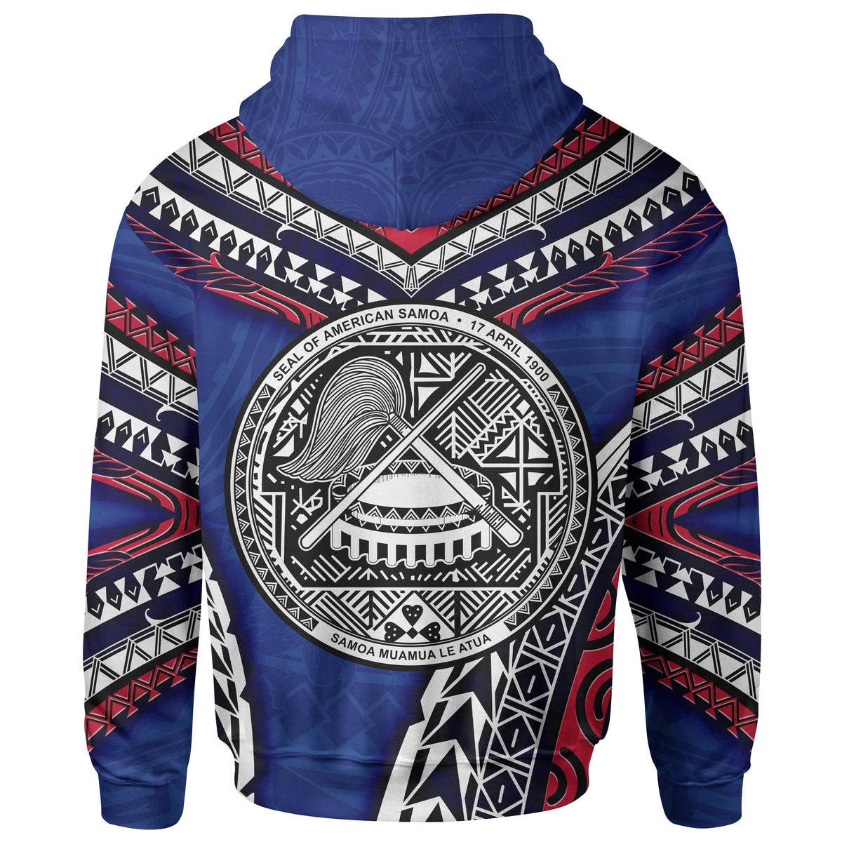 American Samoa Hoodie Fagaalu Polynesian Patterns - Polynesian Pride