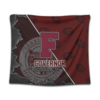 Hawaii - Farrington High Tapestry - AH Wall Tapestry Large 104" x 88" Red - Polynesian Pride