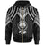 Federated States of Micronesia Zip up Hoodie Polynesian Armor Style Black Unisex Black - Polynesian Pride