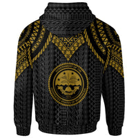 Federated States of Micronesia Custom Hoodie Polynesian Armor Style Gold - Polynesian Pride